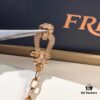 Fred FRED France FORCE10 Series Diamond-Studded Horseshoe Clasp Chain Bracelet – Large Size