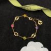 Gucci GUCCI New Colorful Diamond Elegant Retro Necklace Bracelet 💚