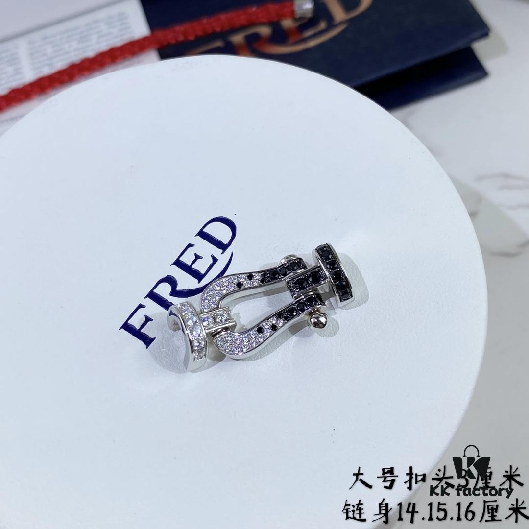 V Gold Material + Large Red Cord. 💥 New Arrival ❤️ Hot 🎉 Fred Large Red Cord White Gold Black Diamond Buckle Bracelet 👉🏻 Luxury Fashion Elegant Design, High-End Custom Jewelry with Thickened 18K Gold Plating and Precision Micro-Inlay, Must-Have Item for Influencers and Fashion Enthusiasts