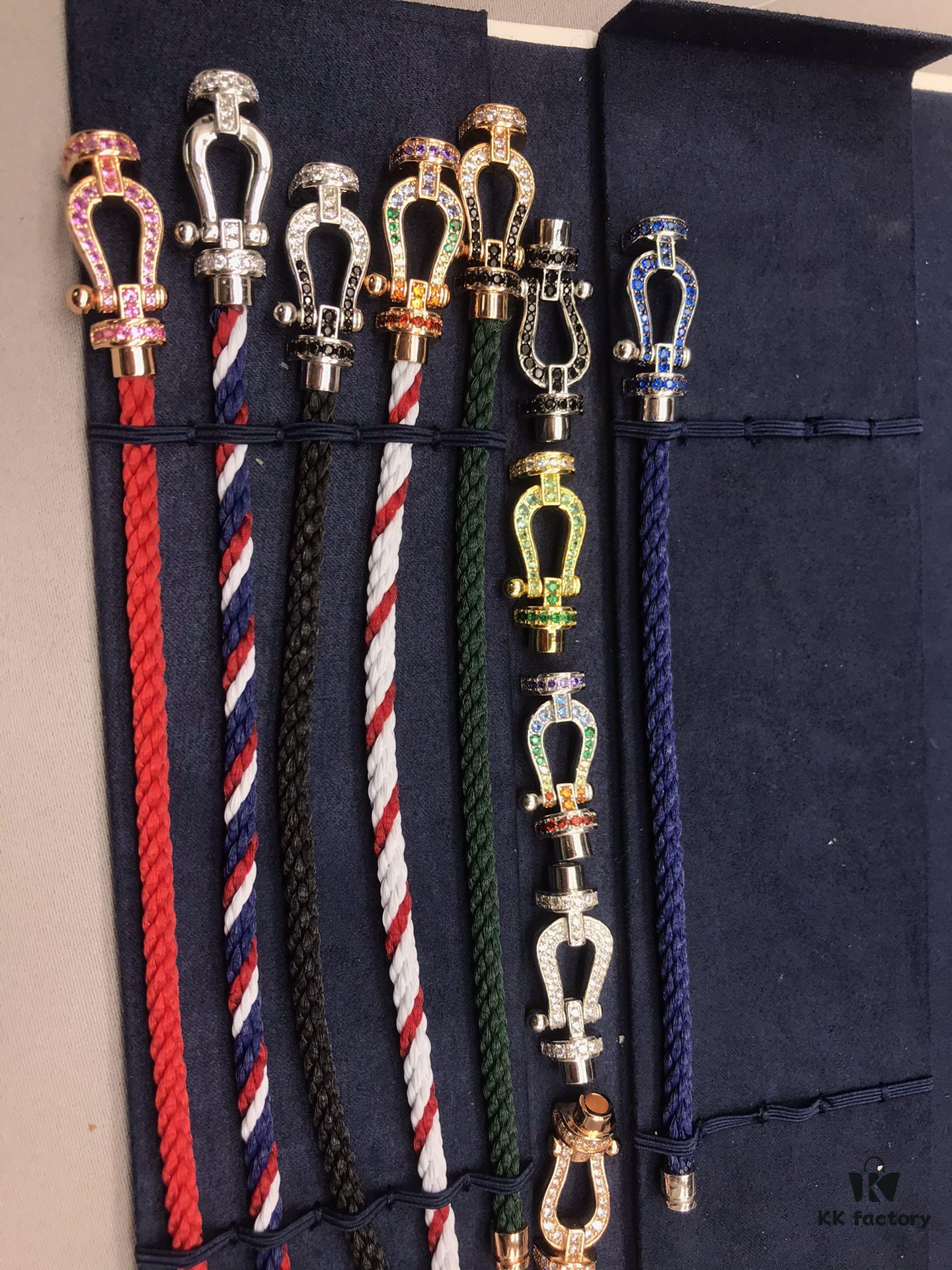 FRED Bracelet, Same Design as Official Counter, Horseshoe and Infinity Knot Full Series, Colorful Diamond Gradient Starry Pattern, Various Original Buckles and Accessories, Customizable Size