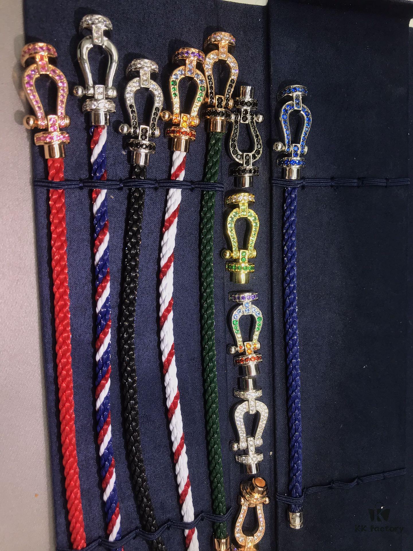 FRED Bracelet, Same Design as Official Counter, Horseshoe and Infinity Knot Full Series, Colorful Diamond Gradient Starry Pattern, Various Original Buckles and Accessories, Customizable Size