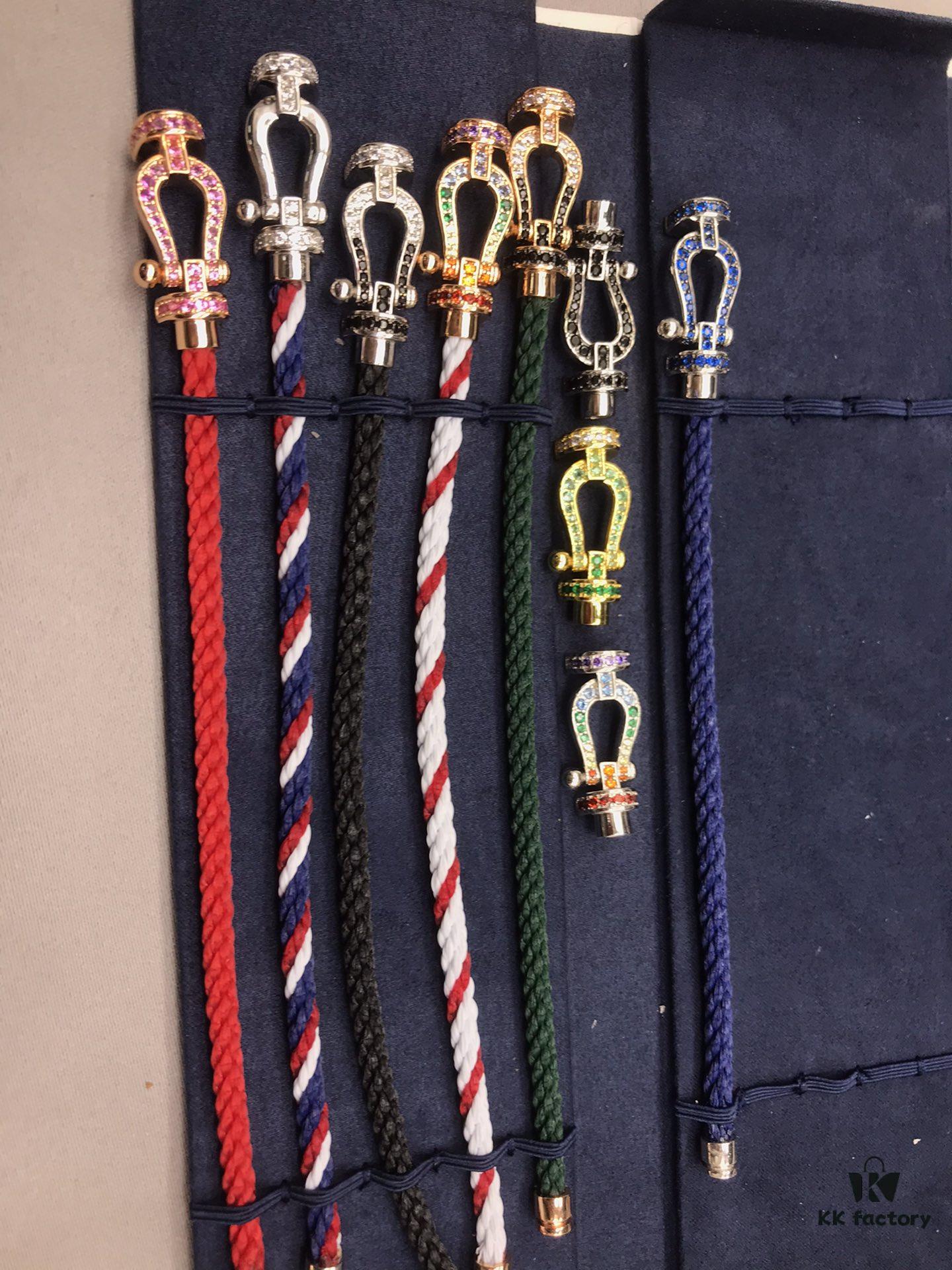 FRED Bracelet, Same Design as Official Counter, Horseshoe and Infinity Knot Full Series, Colorful Diamond Gradient Starry Pattern, Various Original Buckles and Accessories, Customizable Size