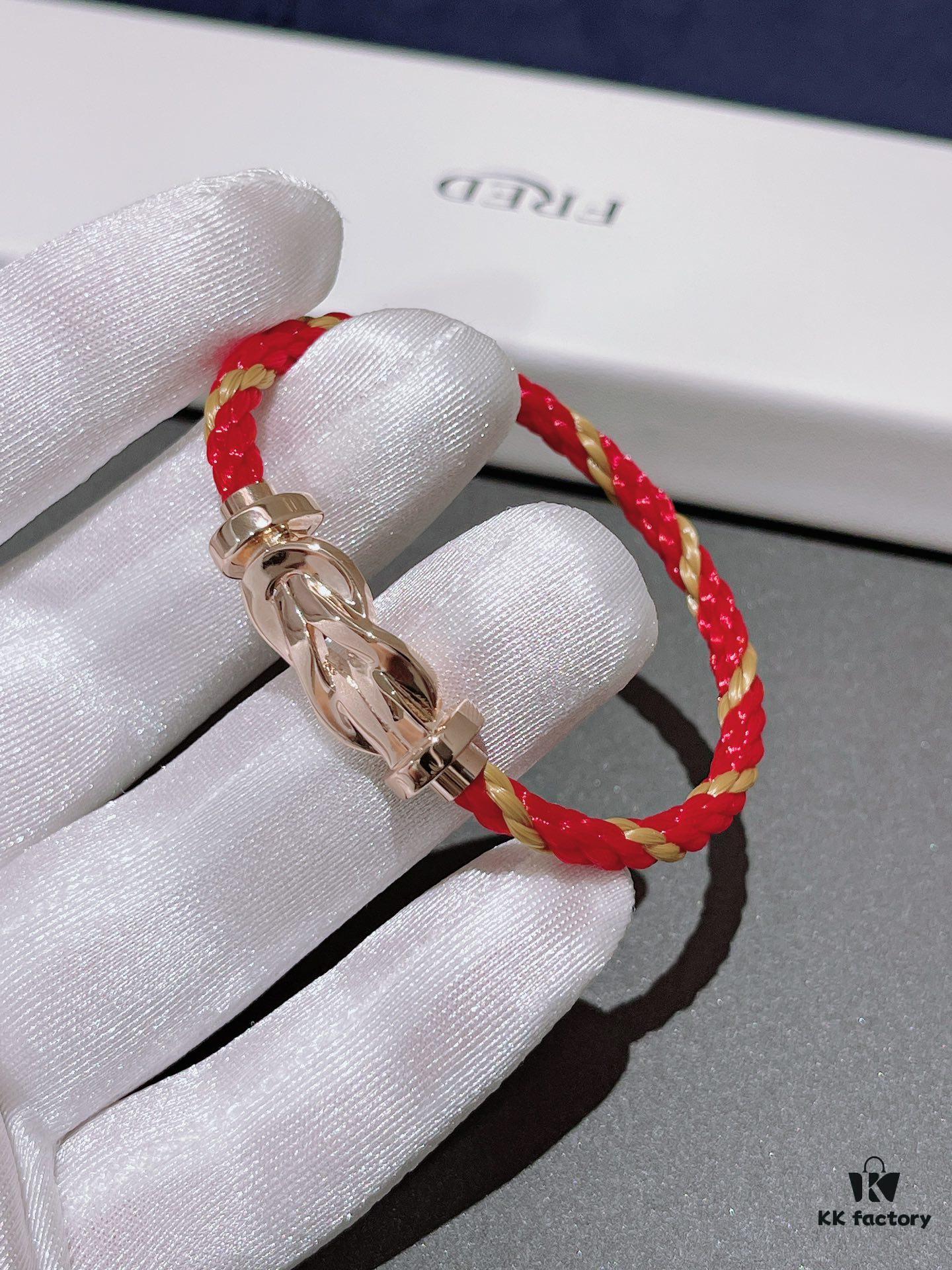 Multicolor Nylon Rope Chain (Rose Gold Tone)