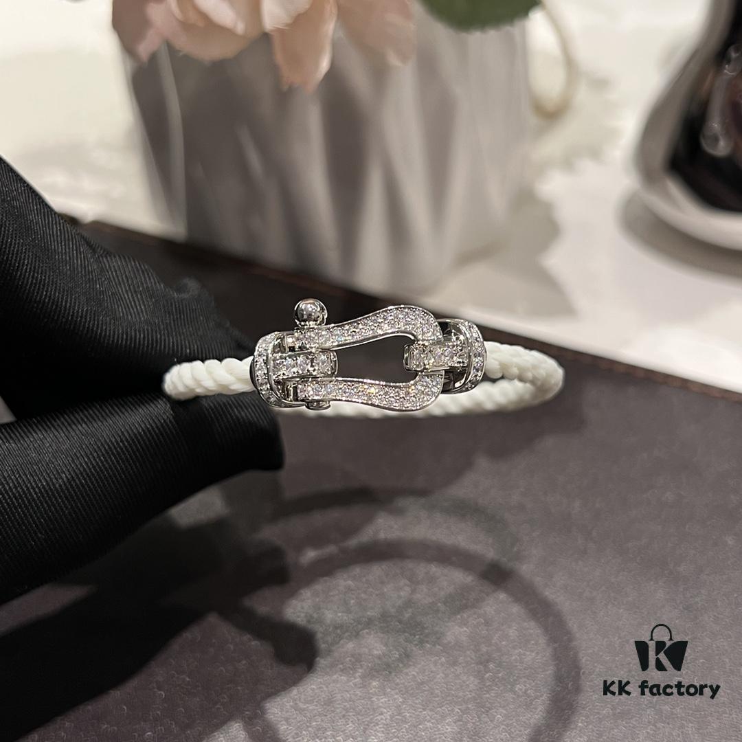 Fred Jewelry White Diamond-Paved Bracelet