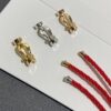 FRED France FORCE 10 Series Horse-Shoe Buckle Figure-8 Knot Red Rope Bracelet