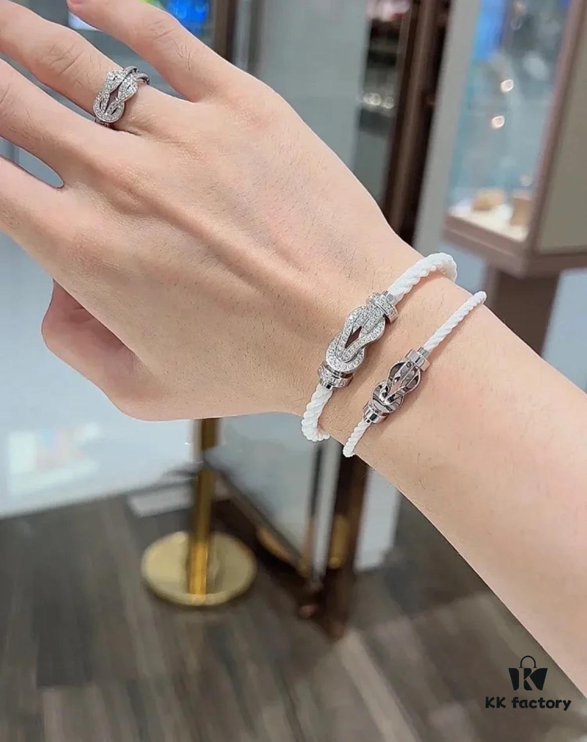 Fred Jewelry White Diamond-Paved Bracelet