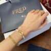 FRED Large Diamond-Paved White Bracelet