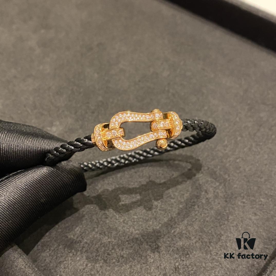 FRED Force 10 Bracelet, Classic and Versatile, Large Diamond-Set Design