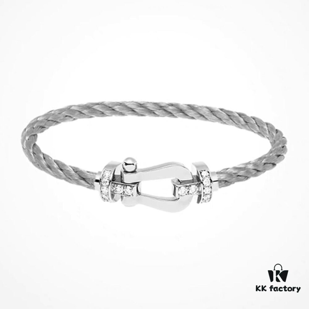 New Arrival! Couple Bracelet - Fred Style Steel Cable Bracelet with Precision Micro-Inlay
