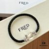 New Arrival! Couple Bracelet by Fred, One-to-One Precision Craftsmanship, Stainless Steel Braided Chain with Micro-Paved Design, Must-Have Fashion Accessory for Trendsetters