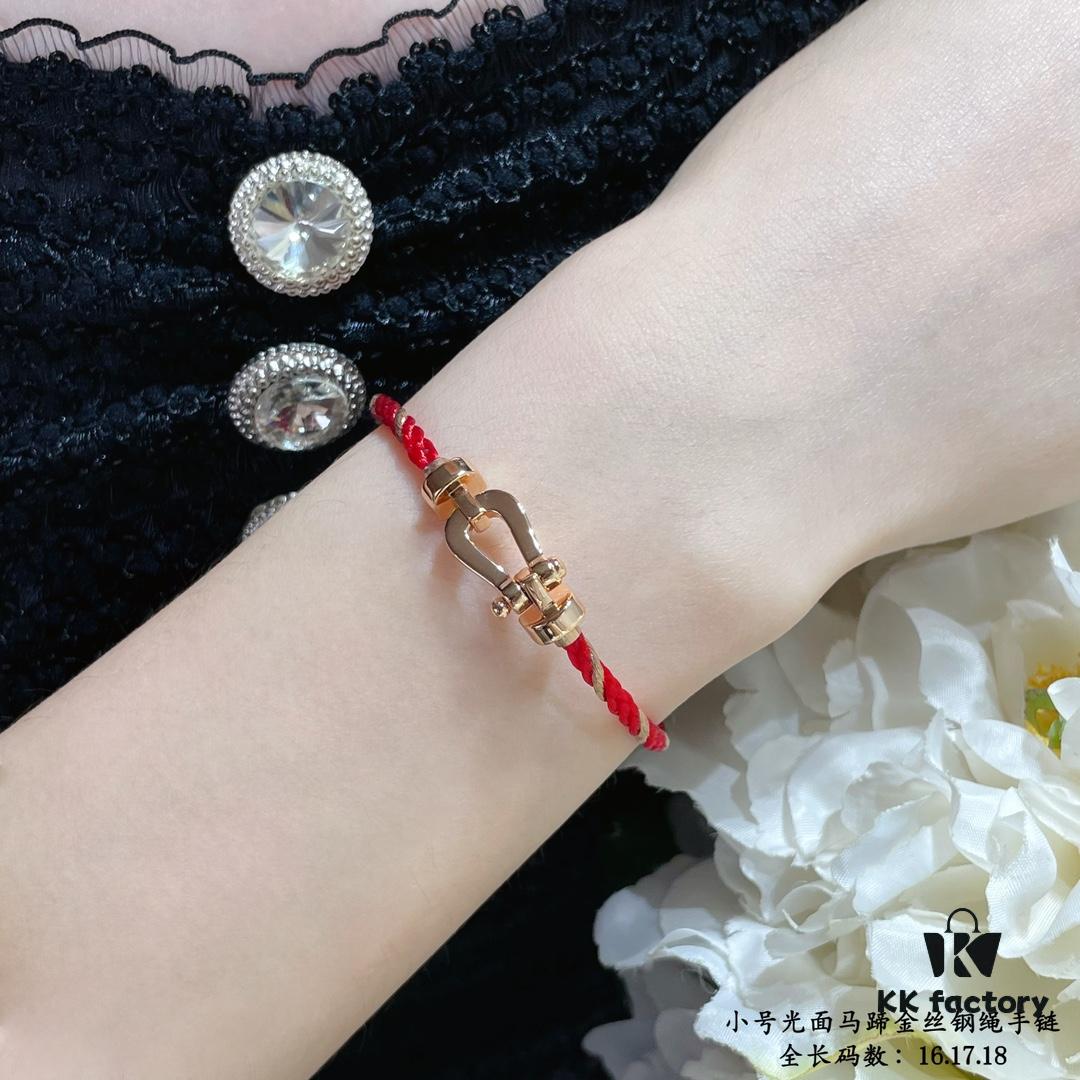 New Release ❤️ Fred Style Small Smooth Horsehoof Gold-Plated Stainless Steel Bracelet – Luxury Fashion Exquisite High-End Custom Design, Thickened 18K Gold Plating, Precision Micro-Set, Must-Have Accessory for Influencers and Trendsetters