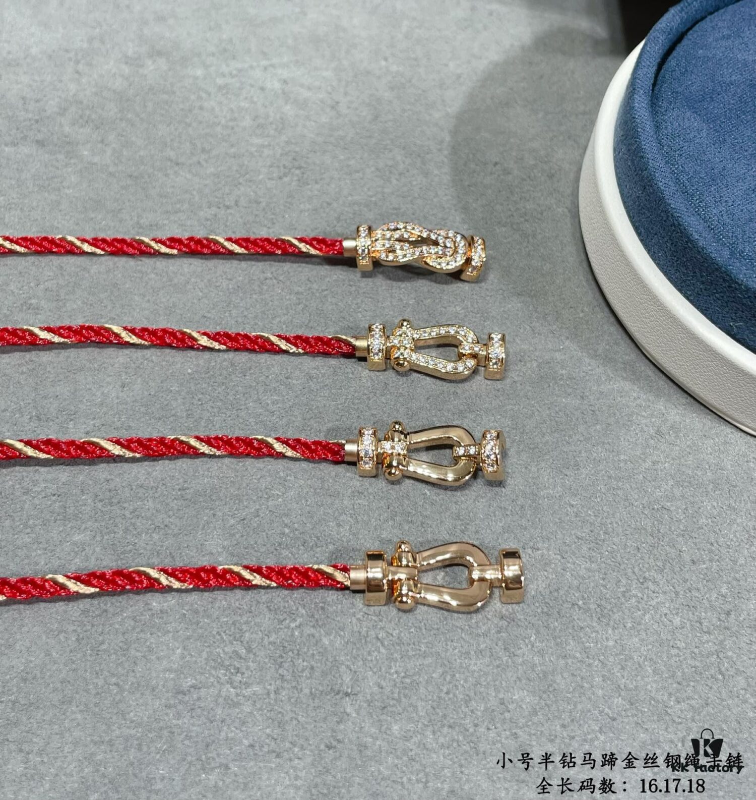 New Release ❤️ Fred Style Small Half-Diamond Horseshoe Gold-Plated Stainless Steel Bracelet – Fashionable, Exquisite, High-End Custom Design