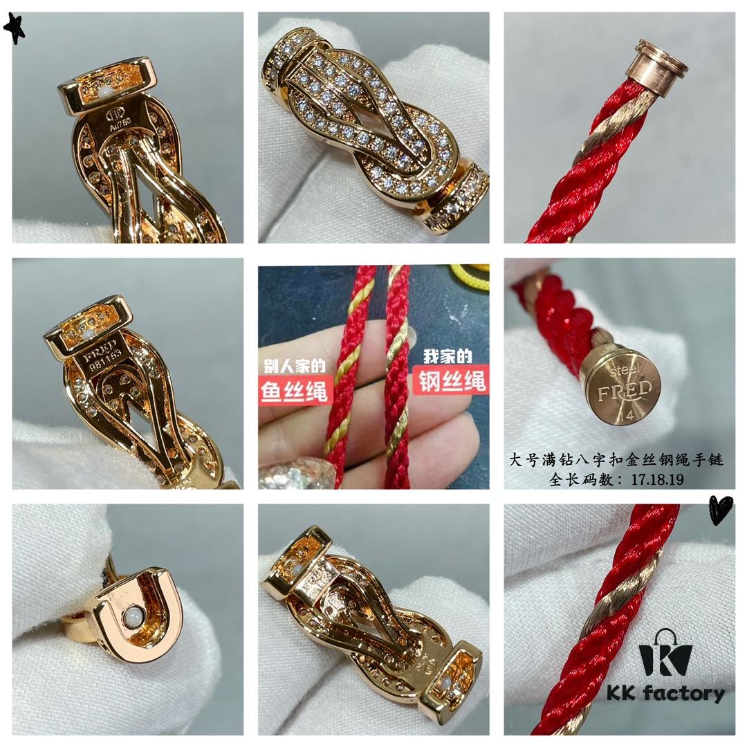 New Arrival ❤️ Fred Large Full Diamond Infinity Clasp Gold-Plated Steel Rope Bracelet – Luxury Fashion Elegant High-End Custom Design, Thickened 18K Gold Plating, Precision Micro-Pave, Must-Have for Influencers and Style Enthusiasts