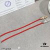 Fred Small Full Diamond Infinity Knot Red String Bracelet, Luxury 18K Gold Plated, Precision Micro-Inlay, Fashionable and Elegant Design