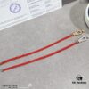 FRED Small Full Diamond Horsehoof Knot Red String Bracelet - Luxury Fashion Elegant Design, High-End Custom Jewelry with Thick 18K Gold Plated Electroplating and Precision Micro-Inlay, Must-Have Accessory for Trendsetters and Influencers