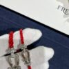 FRE*D Half-Diamond Horseshoe Knot Red String Bracelet, CNC Precision Carved, High Quality Evident from Real Photos