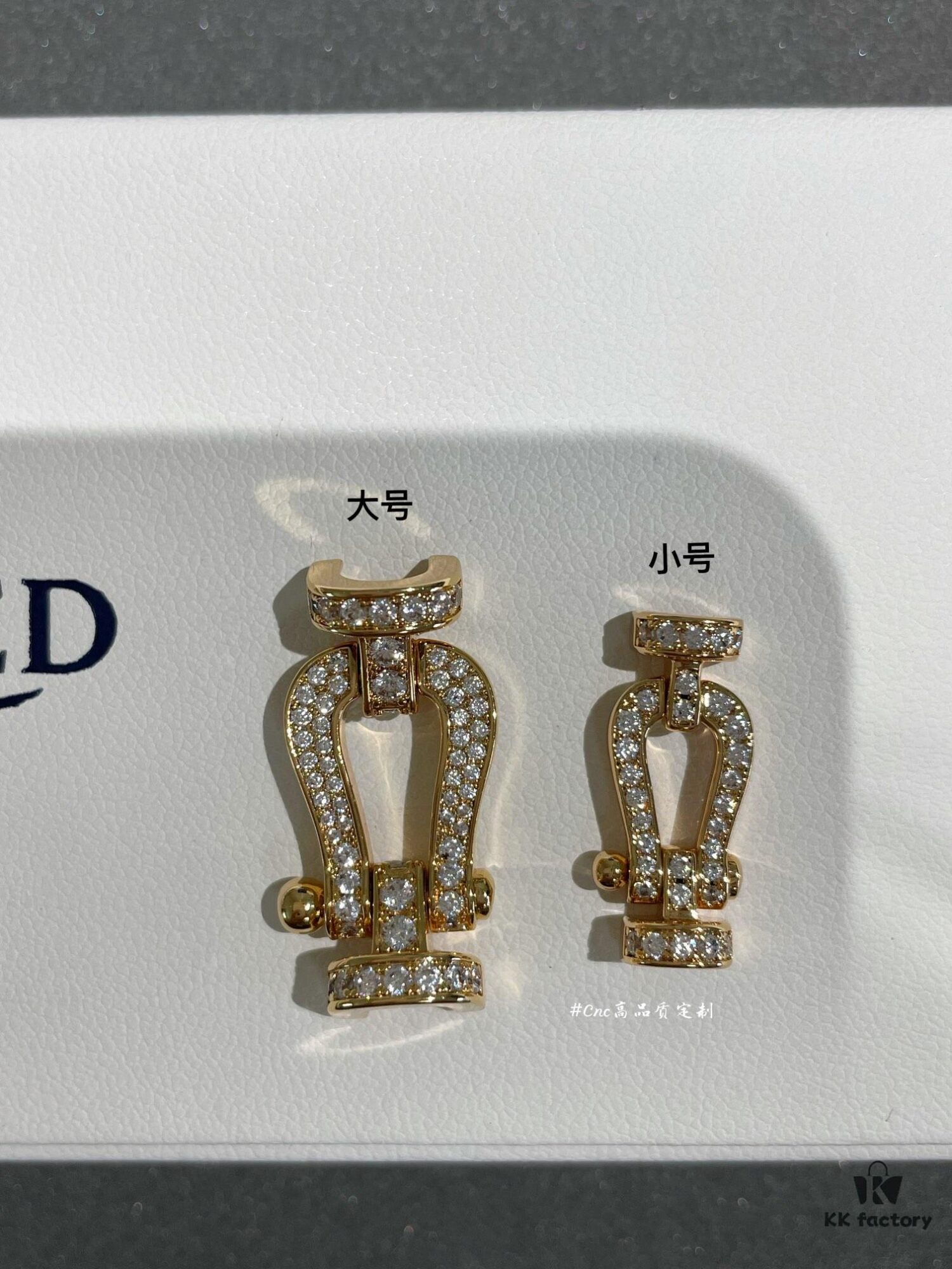 Comparison Collection Image of Large and Small Horse Hoof Buckles