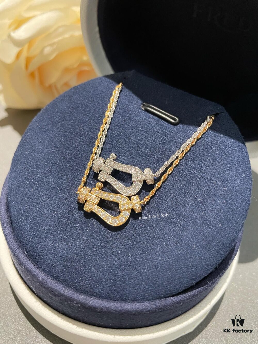 Fre*d Horse Hoof Necklace, Medium Rope Design with Custom Crafted Cord