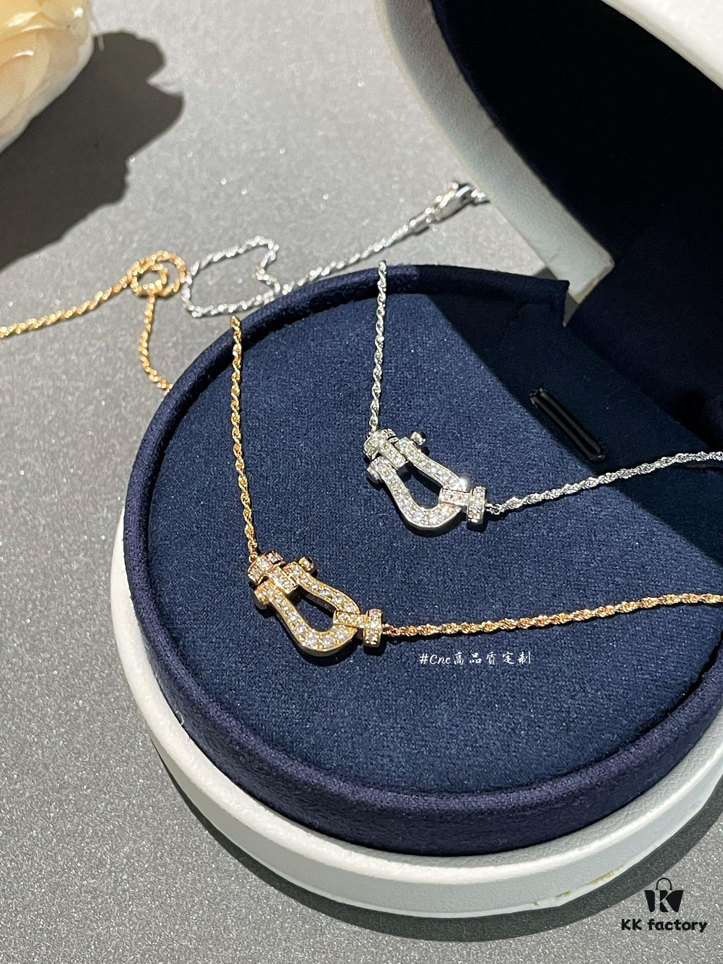 Fre*d Horse Hoof Necklace, Medium Rope Design with Custom Crafted Cord