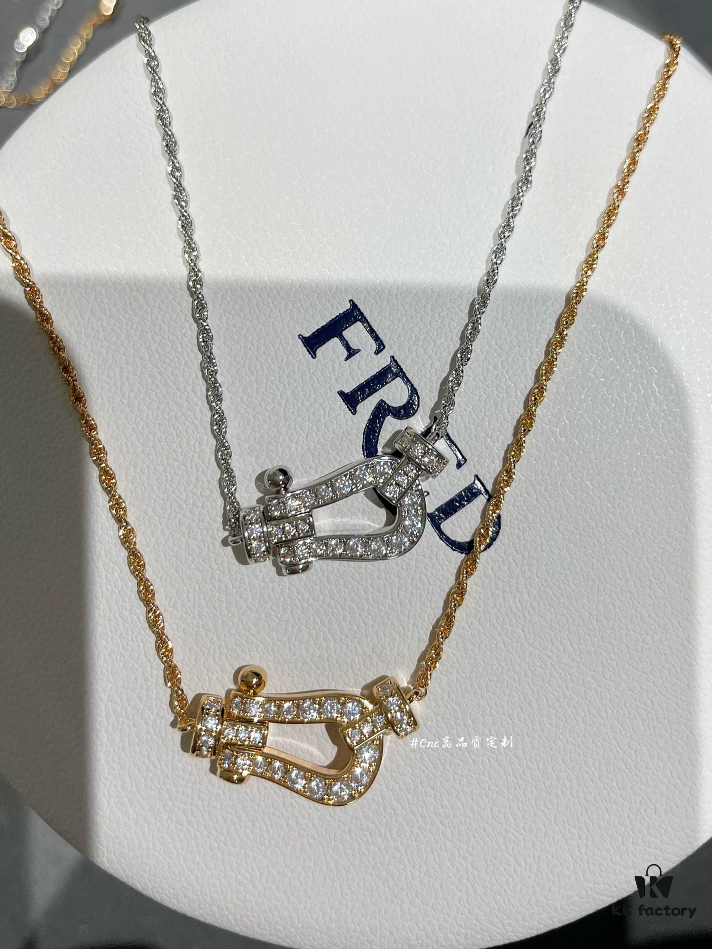 Fre*d Horse Hoof Necklace, Medium Rope Design with Custom Crafted Cord