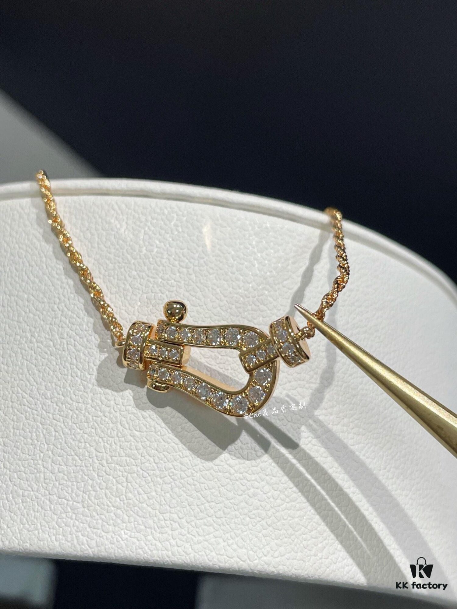 Fre*d Horse Hoof Necklace, Medium Rope Design with Custom Crafted Cord