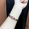 Same FRED Chance Infinie Large 18K Rose Gold Ruby Diamond Bracelet as Worn by Zhang Tian'ai