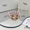 FRED Fred Force 10 Large Half-Pave Diamond Bracelet