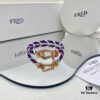 FRED FRED Force 10 Large Half-Paved Diamond Bracelet