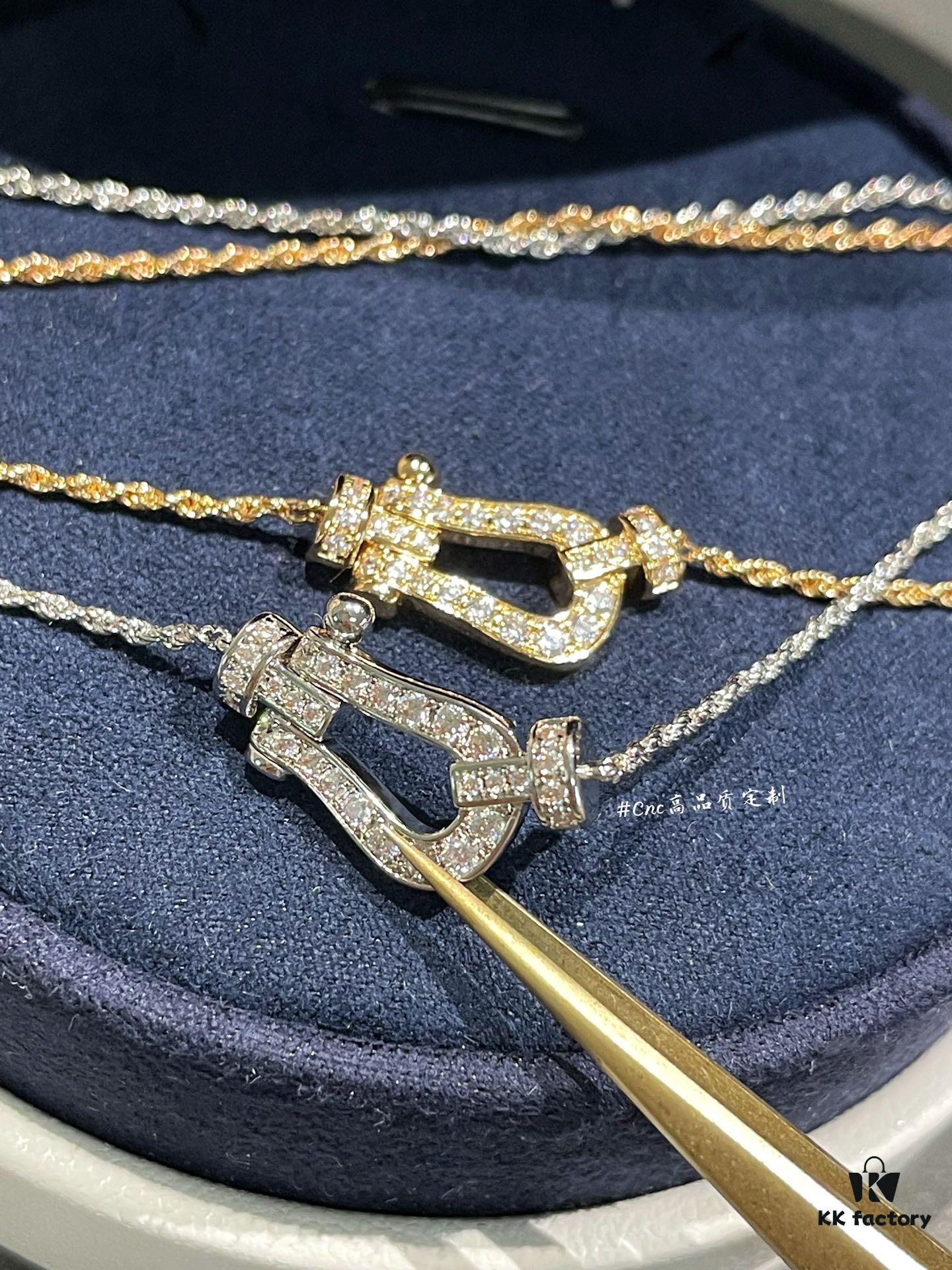 Fre*d Horse Hoof Necklace, Medium Rope Design with Custom Crafted Cord