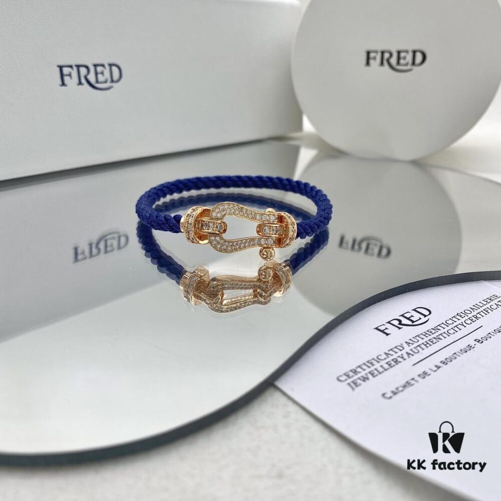 FRED Force 10 Large Diamond-Paved Bracelet