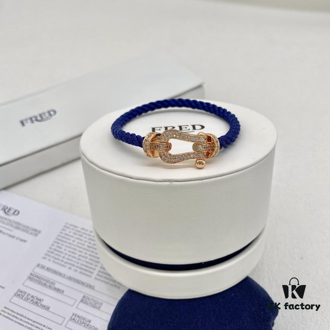 FRED Force 10 Large Diamond-Paved Bracelet