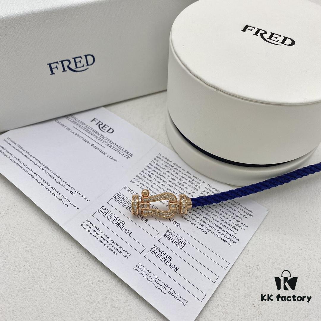 FRED Force 10 Large Diamond-Paved Bracelet