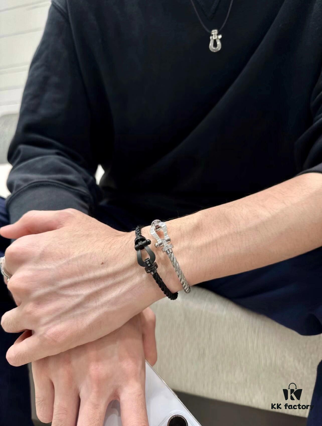 Fred Fred Matte Black Samurai Bracelet