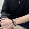 Fred Fred Matte Black Samurai Bracelet