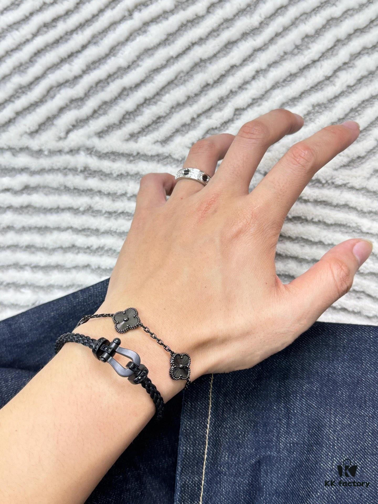 Fred Fred Matte Black Samurai Bracelet