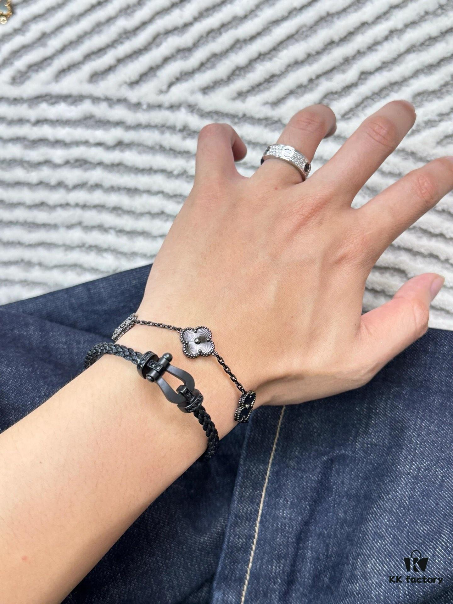 Fred Fred Matte Black Samurai Bracelet
