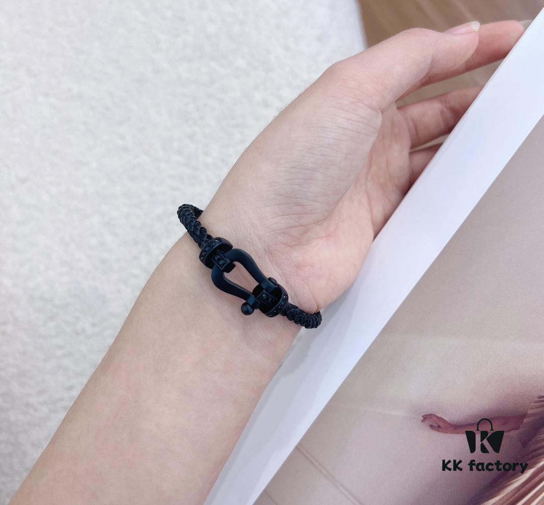 Fred Fred Matte Black Samurai Bracelet