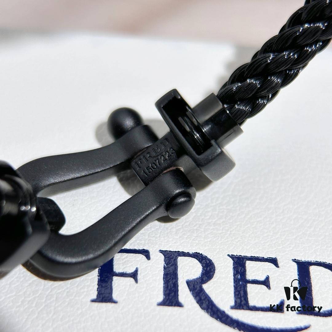 New Arrival! Frosted Edition, 1:1 Precision Craftsmanship, Fred Black Warrior Braided Bracelet