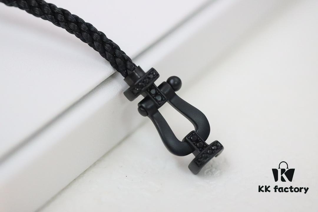 Fred Jewelry Black Warrior Matte Black Horseshoe Bracelet