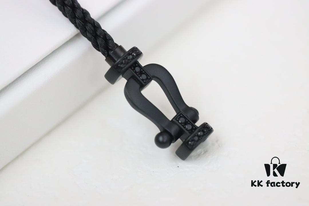 Fred Jewelry Black Warrior Matte Black Horseshoe Bracelet