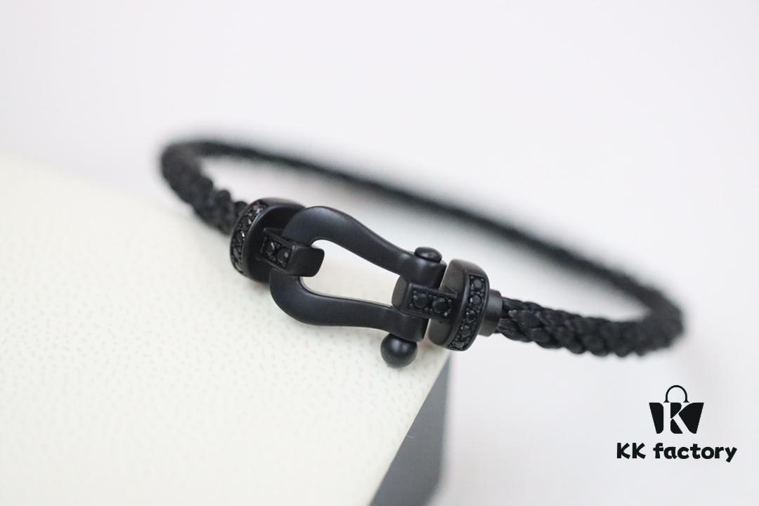 Fred Jewelry Black Warrior Matte Black Horseshoe Bracelet