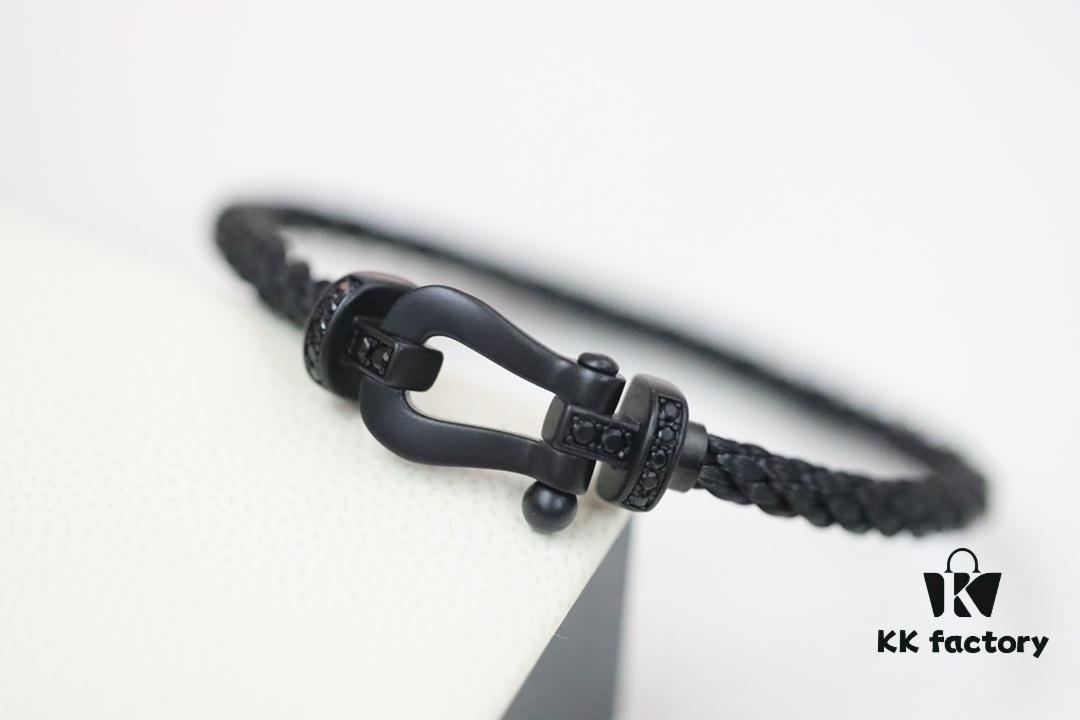 Fred Jewelry Black Warrior Matte Black Horseshoe Bracelet