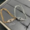 FRED Fred Malley Series Horseshoe Bracelet, Triple Braided Rope Chain
