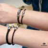 Exquisite Panda Couple Bracelets with Black and White Design