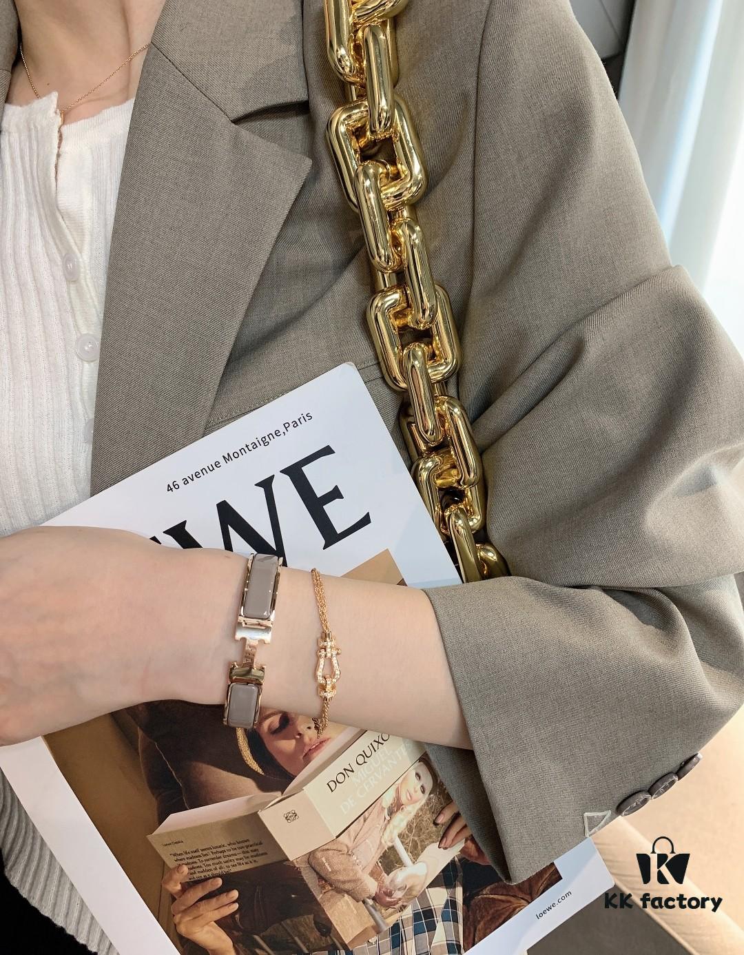 Versatile Stacking Bracelet, Horsehoof Tube Bracelet