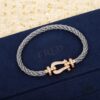 F&ED Saddle Red String Bracelet, Perfect Couple's Choice, Must-Have! Horsehoof Clasp Design Symbolizing Perfection and Reunion