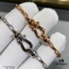 New Arrival Fred Small Smooth Horseshoe Link Chain Bracelet – Luxury Fashion Elegant Design, High-End Custom Craftsmanship with Thickened 18K Gold Plated Electroplating and Precision Micro-Inlay, Must-Have Accessory for Trendsetters and Influencers