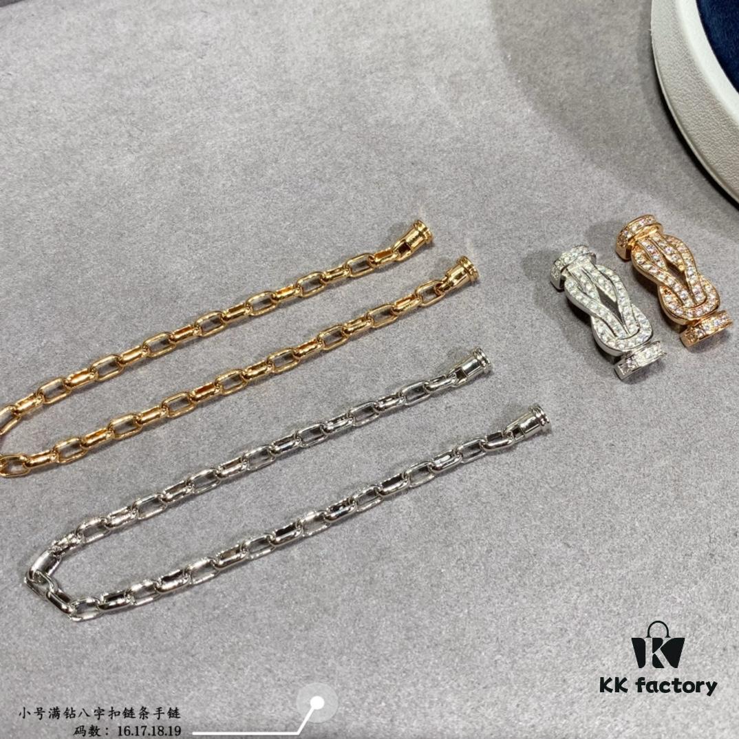 New Arrival ❤️ Fred-inspired Small Full Diamond Infinity Knot Chain Bracelet – Luxury, Stylish, Exquisite, High-end Custom Design with Thickened 18K Gold Plated Finish and Precision Micro-Set Craftsmanship, a Must-have for Fashion Influencers and Trendsetters