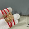 Rose Gold Small Fred Force 10 Red Rope Bracelet, Lucky Red ❤️ Bestseller! Must-Have for New Year!