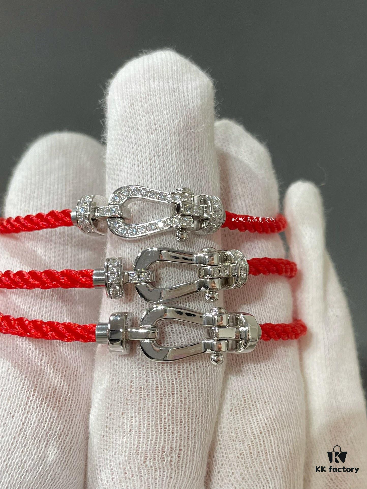 Small Fred Force 10 Red Rope Bracelet, Lucky Red Heart - A Bestseller! Must-Have for the New Year!